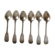 Set of 6 tablespoons of silver metal CHRISTOFLE