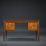 Mid-Century Danish Teak Desk from Hanbjerg Furniture Factory, 1960s