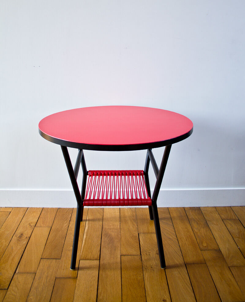 Table low red scoubidou