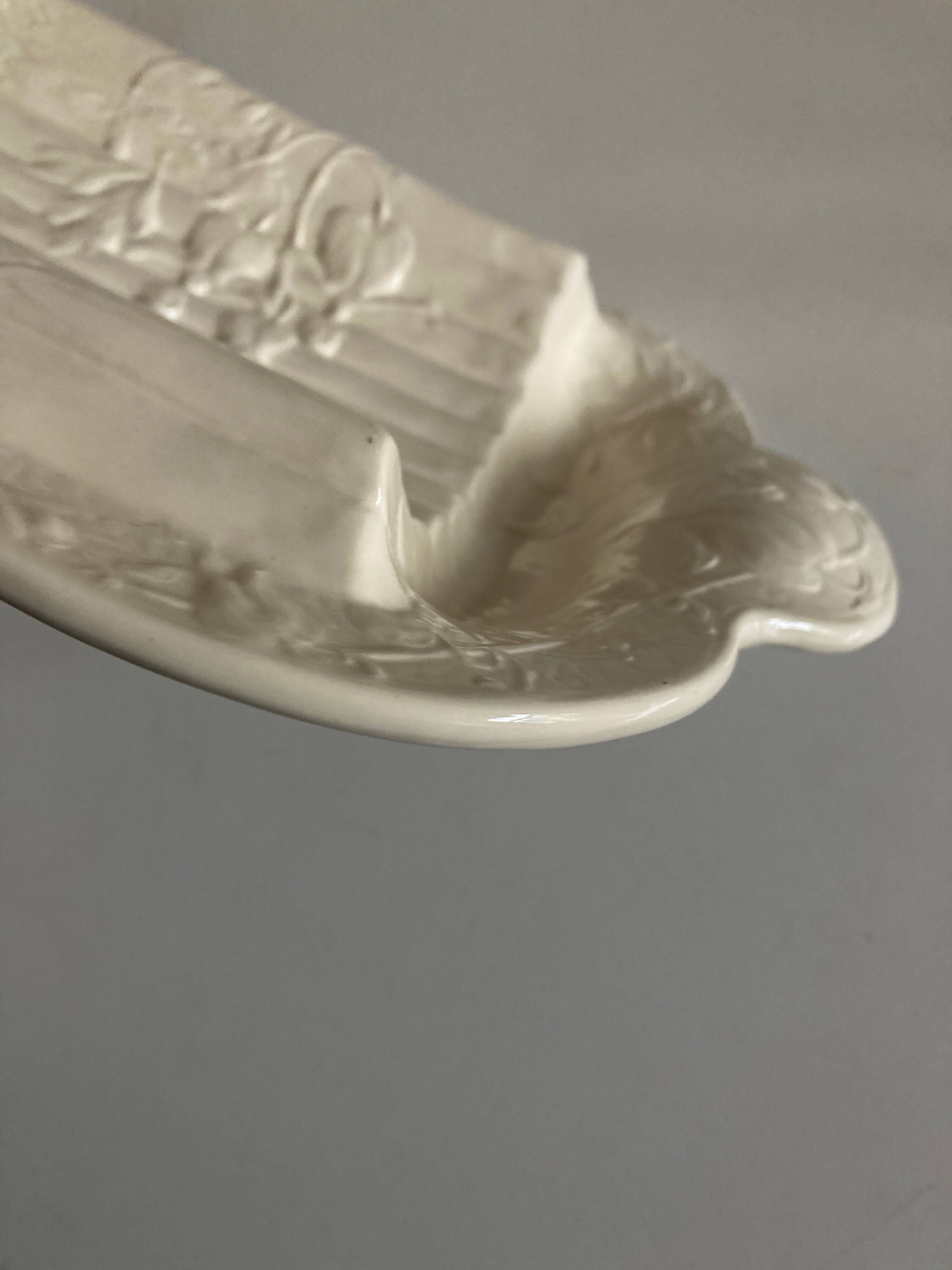 St. Clément ivory ironstone asparagus dish