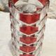 Ruby-colored glass vase by JG Durand and produced by Luminarc circa 1970