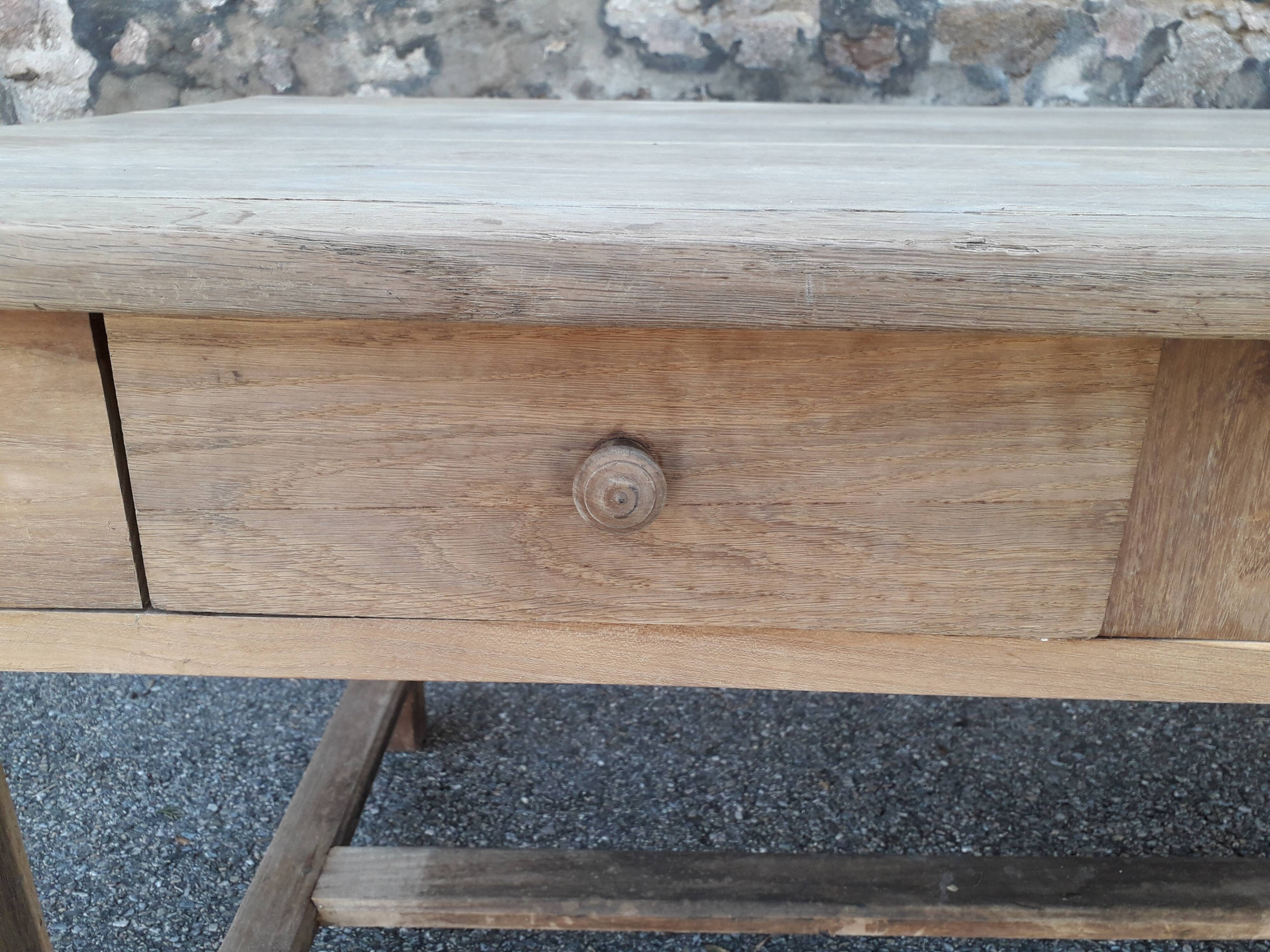 214 cm drawer farm table