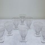 8 glasses with liqueur or aperitif 8cl art deco