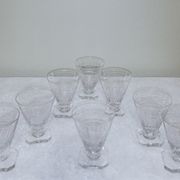 8 glasses with liqueur or aperitif 8cl art deco