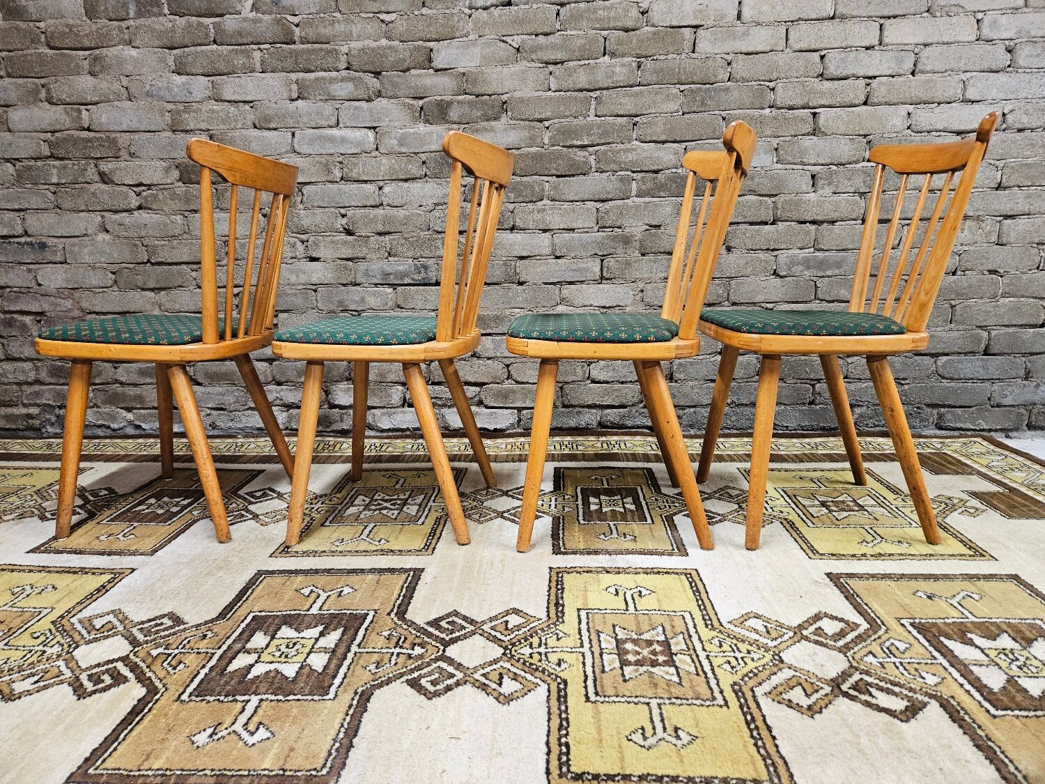Set de 4 chaises bistrot modèle Baumann année 70'