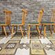 Set de 4 chaises bistrot modèle Baumann année 70'