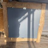 Mirror with irregular wood