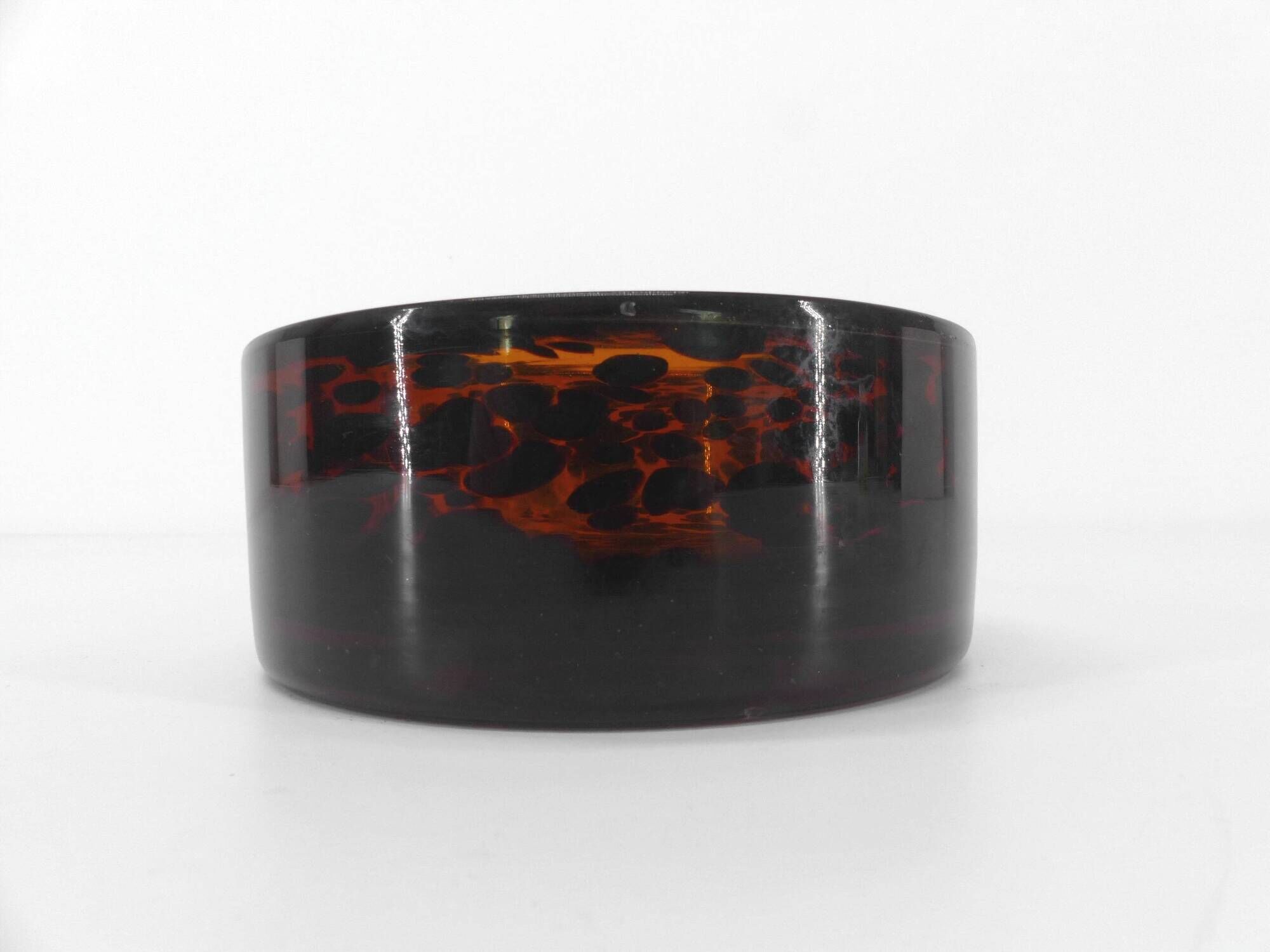 Empty pocket or ashtray in Murano imitation tortoiseshells 1960