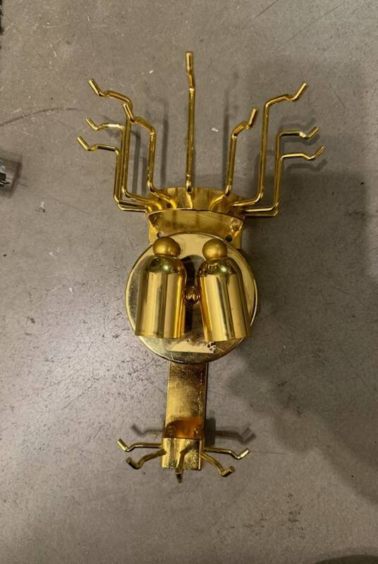 Lot de 2 appliques à prismes en verre de Murano