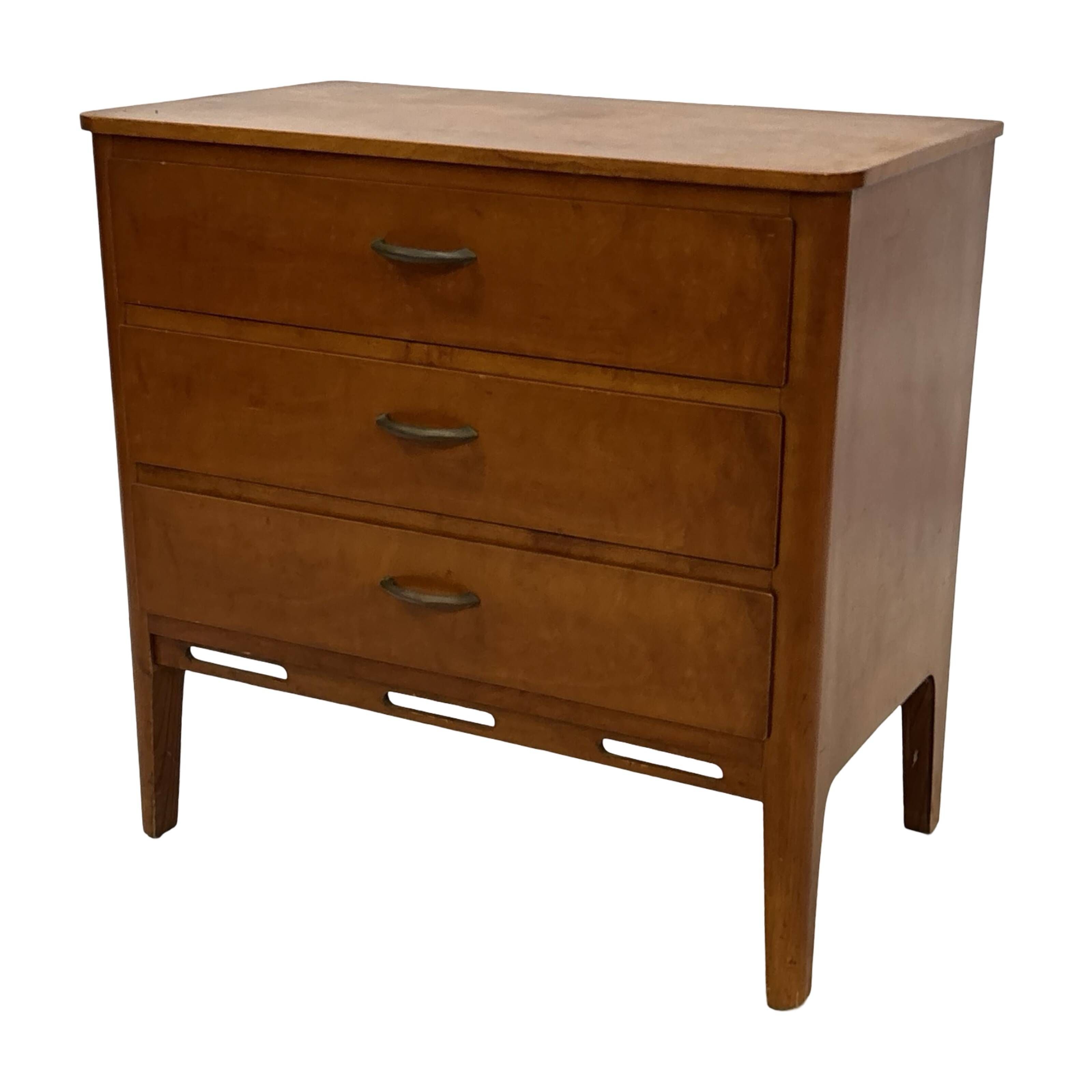 Petite commode vintage des années 1960 en chêne.