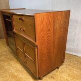 Mid-Century Retro Vintage Teak Record & Music Cabinet by Parker Knoll 1970