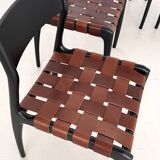 Piero Palange Werther Toffoloni Mod. 993 Dining Chairs for Montina 1960 Set of 6
