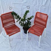 2 chaises enfant scoubidou - années 50