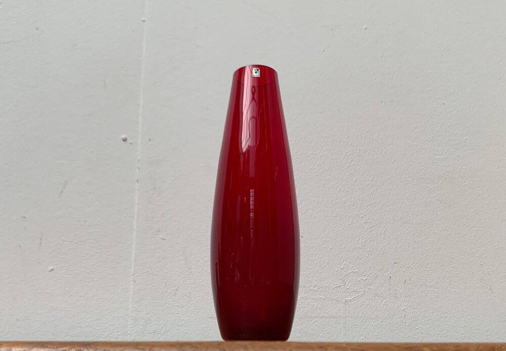 Vase en verre minimaliste allemand milieu du siècle de Gral, années 1960