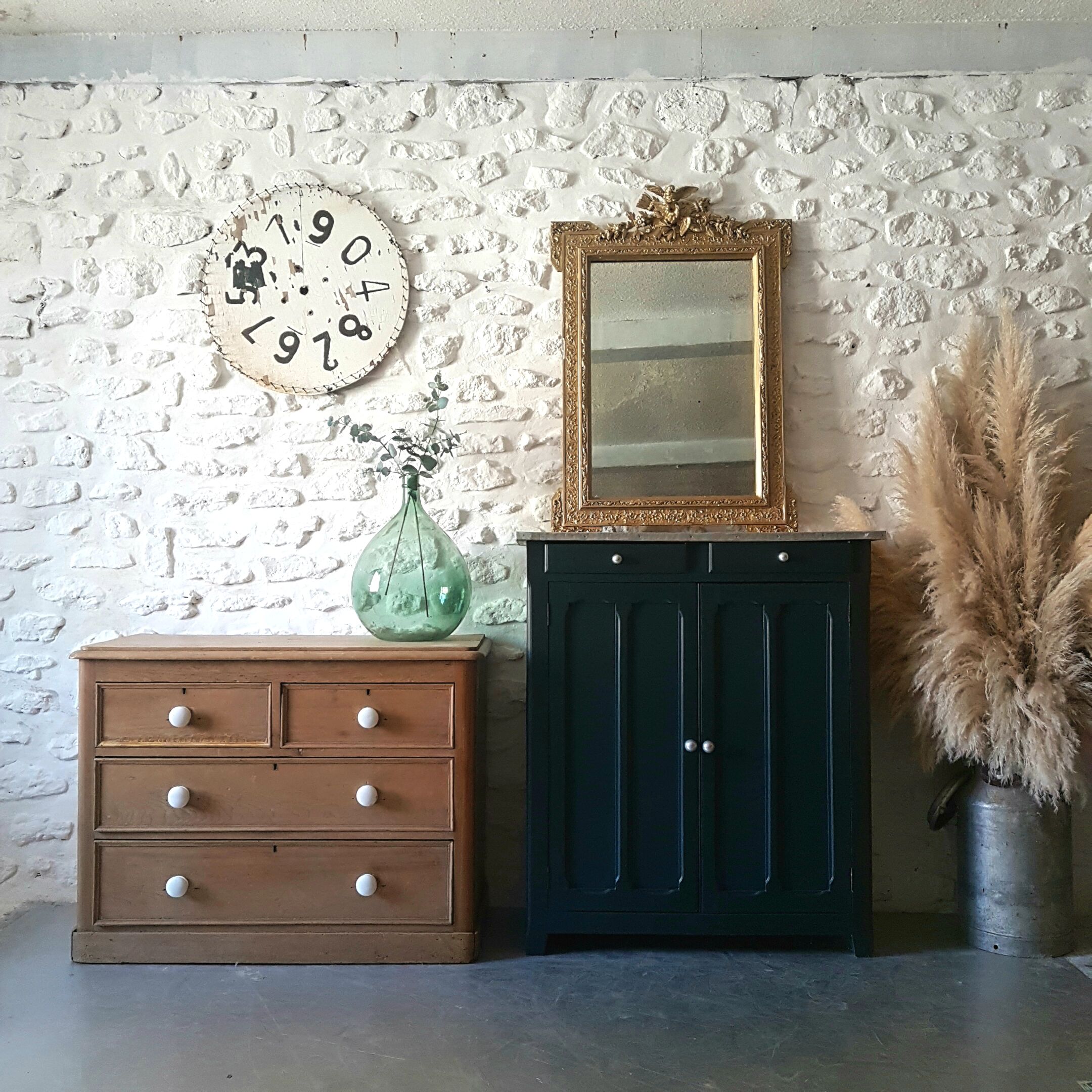 Old golden mirror 75x109cm