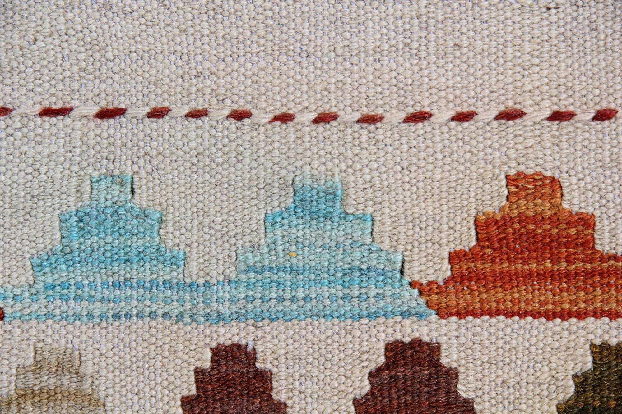 Handmade Large Afghan Kilim Rug, Wool Tribal Flatweave Carpet 379x292cm