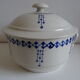 Old earthenware tureen of Saint Uze France