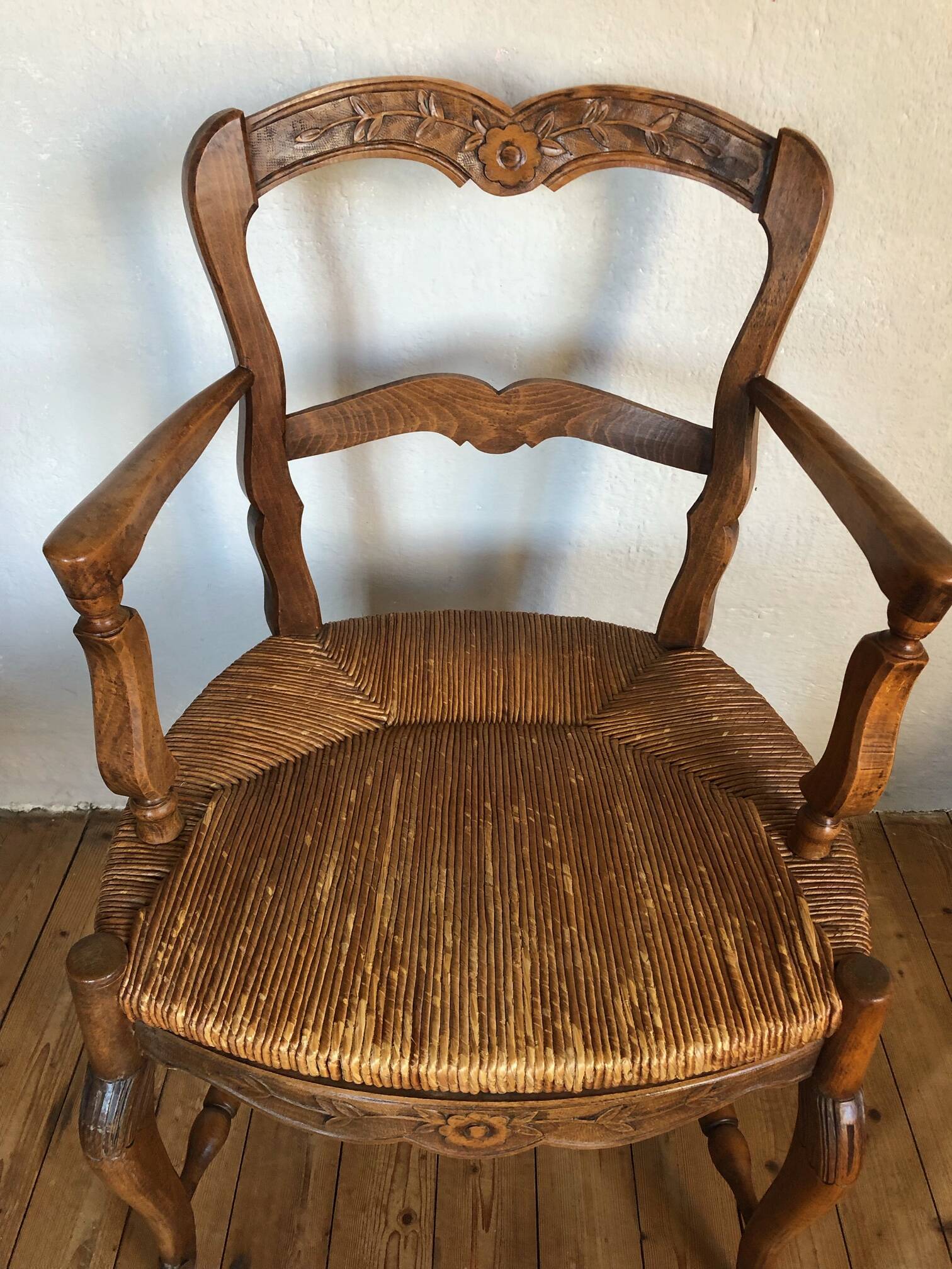 Provençal straw chair