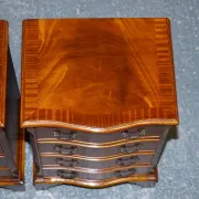 Georgian Style Bedside Tables with Drawers, Set of 2