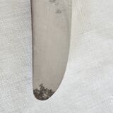 Set of 11 vintage knives, steel blades and silver handles