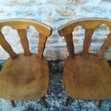 Mismatched bistro chairs