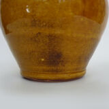 Pottery in glazed yellow terracotta. year 70 80