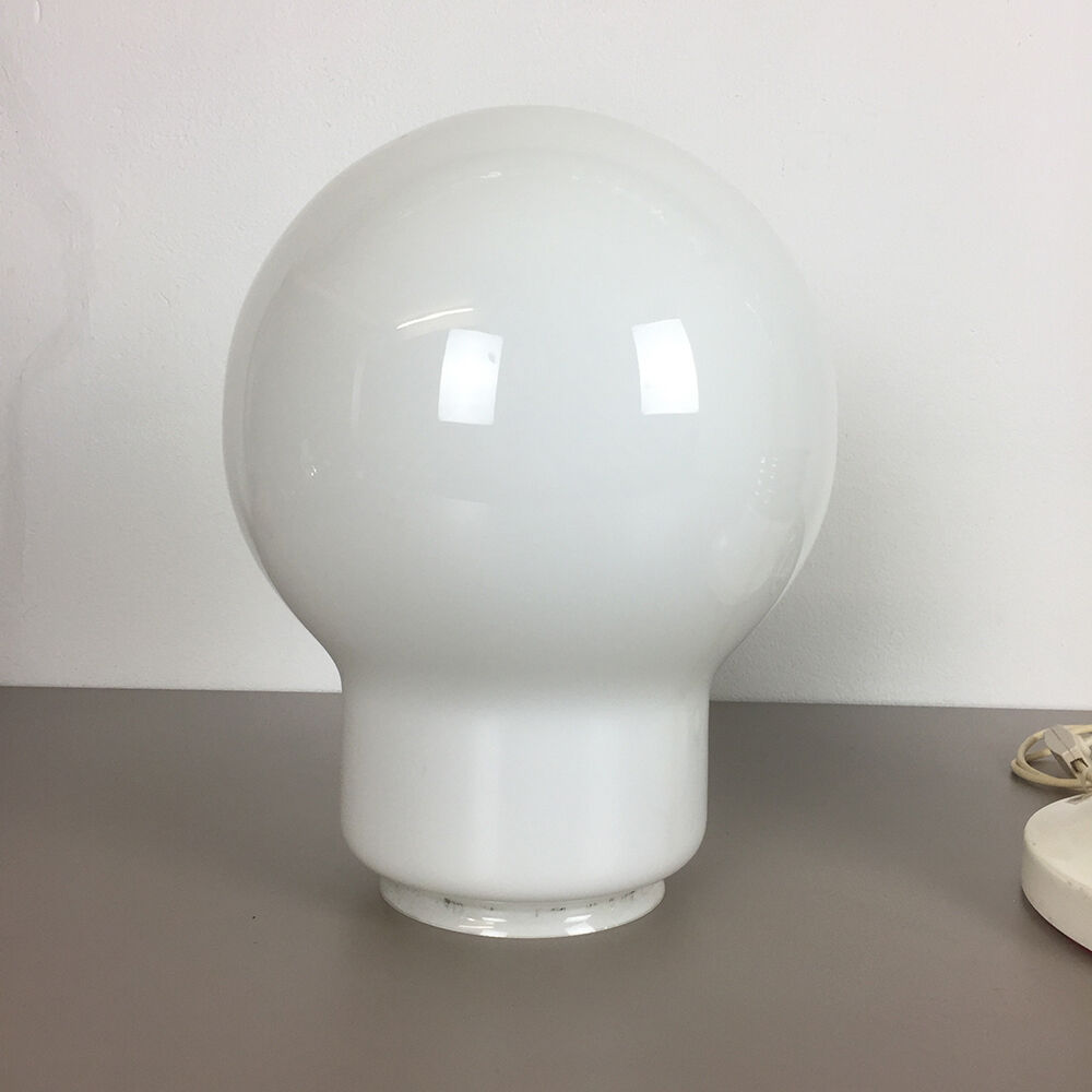 Modernist vintage 1970 s italian Giant Glass Bulb Table / Floor Light