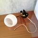 Art Deco brass and glass wall lamp