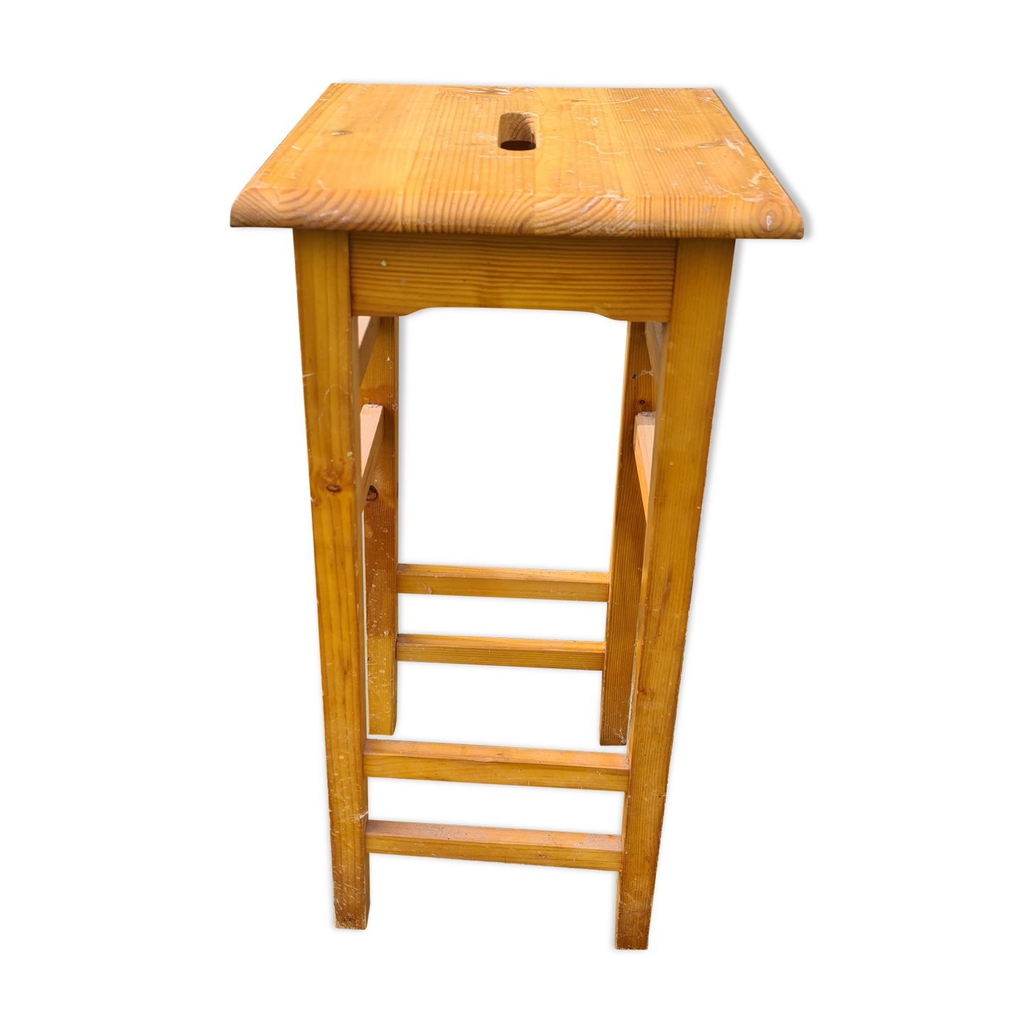 Tabouret haut en bois