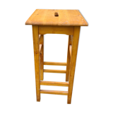 High wooden stool