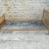 Bamboo and rattan bed