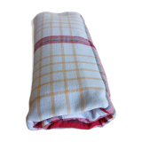 Old checkered tablecloth