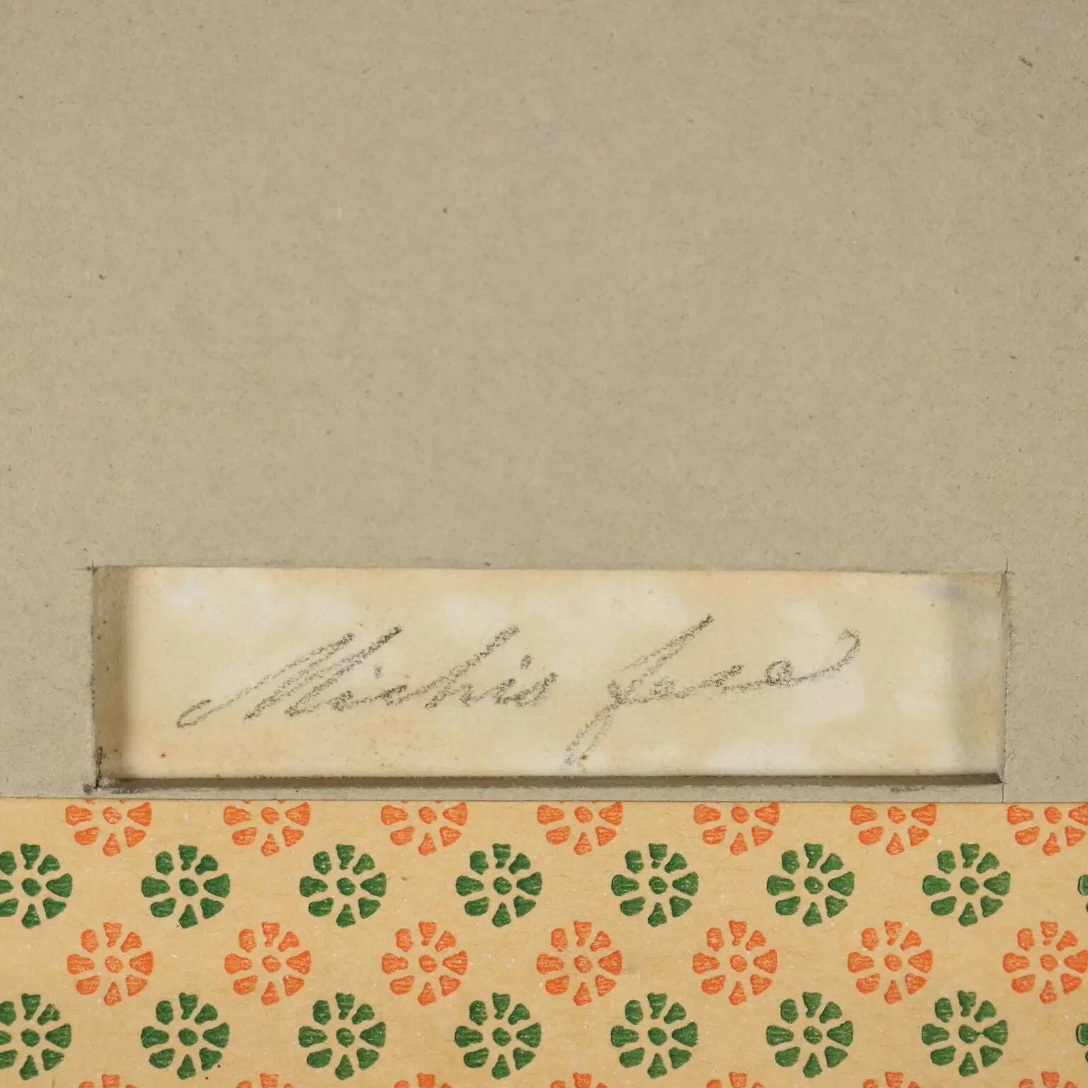 Old painting signed Pietro Michis, interior scene, 19th century.