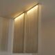 Pair of Mariyo Yagi Garbo chandeliers, metal and nylon, 1970s.
