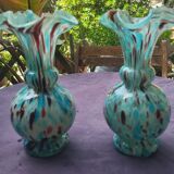 Paire de vases modèle Pervenche  Legras