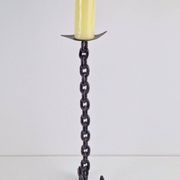 Brutalist Chain Floor Candleholder from Franz West, France, 1960s