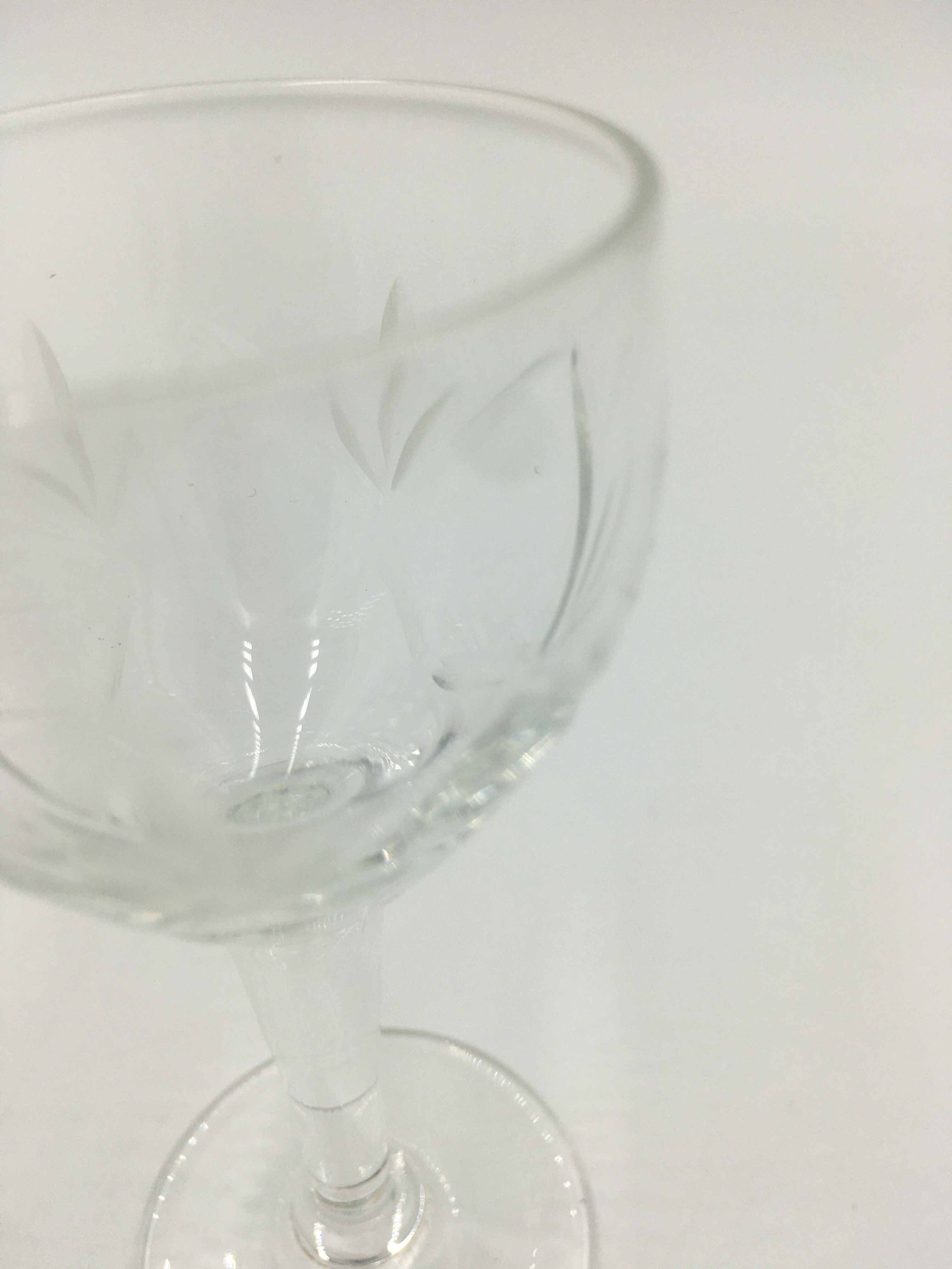 Lot of crystal liquor glasses