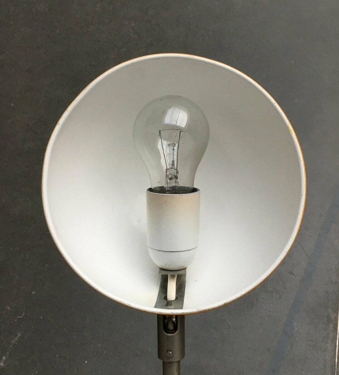 Minimalist German clamp lamp from the mid-century space age by Beisl, 1960s