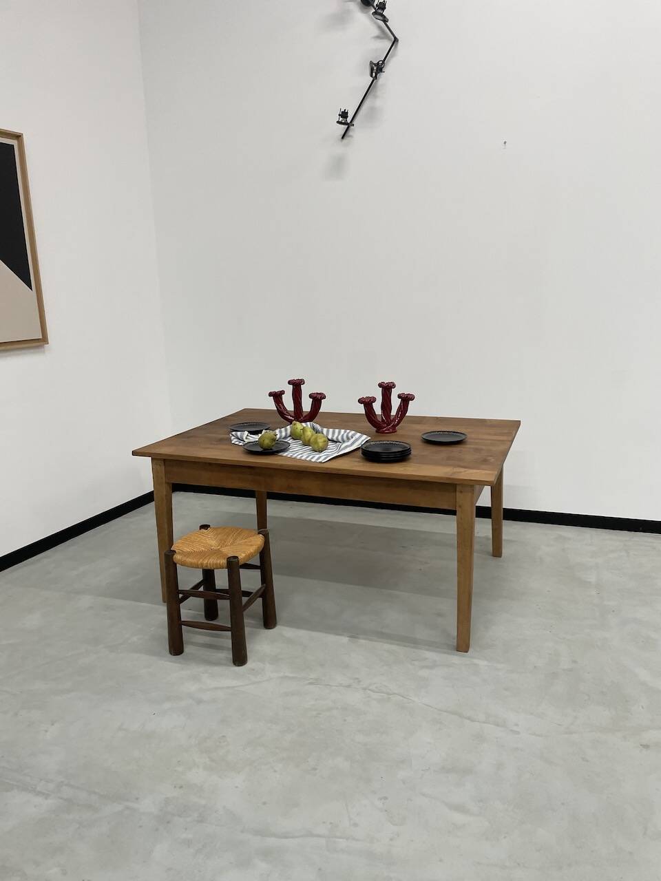 Pine farmhouse table 160 x 110 cm