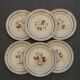 Set of 6 luneville earthenware dinner plates. bagatelle model.