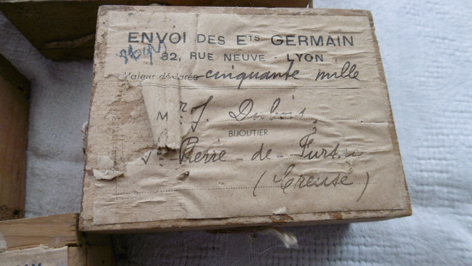 Old boxes postal transport