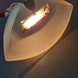 Pair of shortbread glass wall light