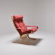 Pair of siesta Alcantara chairs by Ingmar Reilling for Westnofa