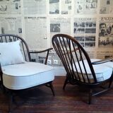 Ensemble fauteuils et canapé Ercol Windsor vintage