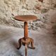 Louis XVI antique guéridon, round pedestal table, solid walnut, circa 1900.