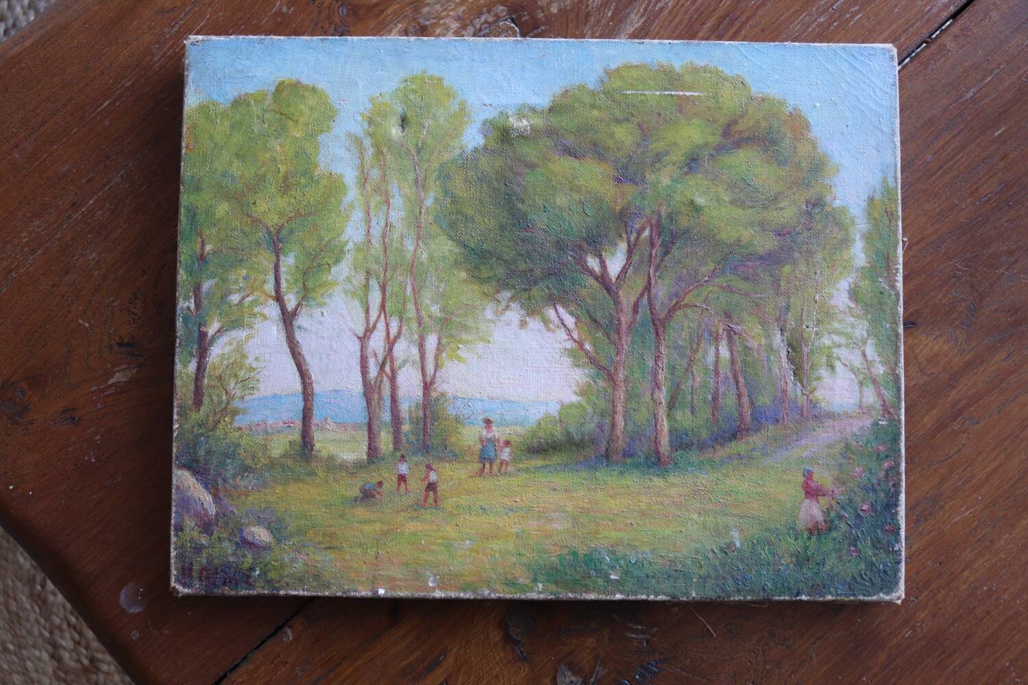 Oil on canvas Countryside scene signed H. Glaize – circa 1930/50