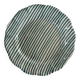 Fine green striped plate 25cm
