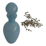 Flacon en opaline bleu