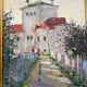 Old painting Oil on cardboard dimensions: height - 59 cm - width - 49 cm -