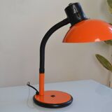 Vintage Aluminor France orange lamp from the 70s 1970